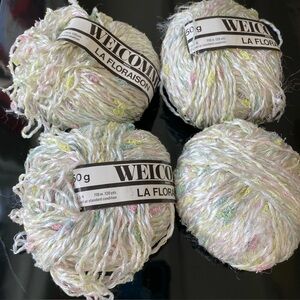 French WELCOMME “La Floraison” Yarn, 4 Skeins. NWT